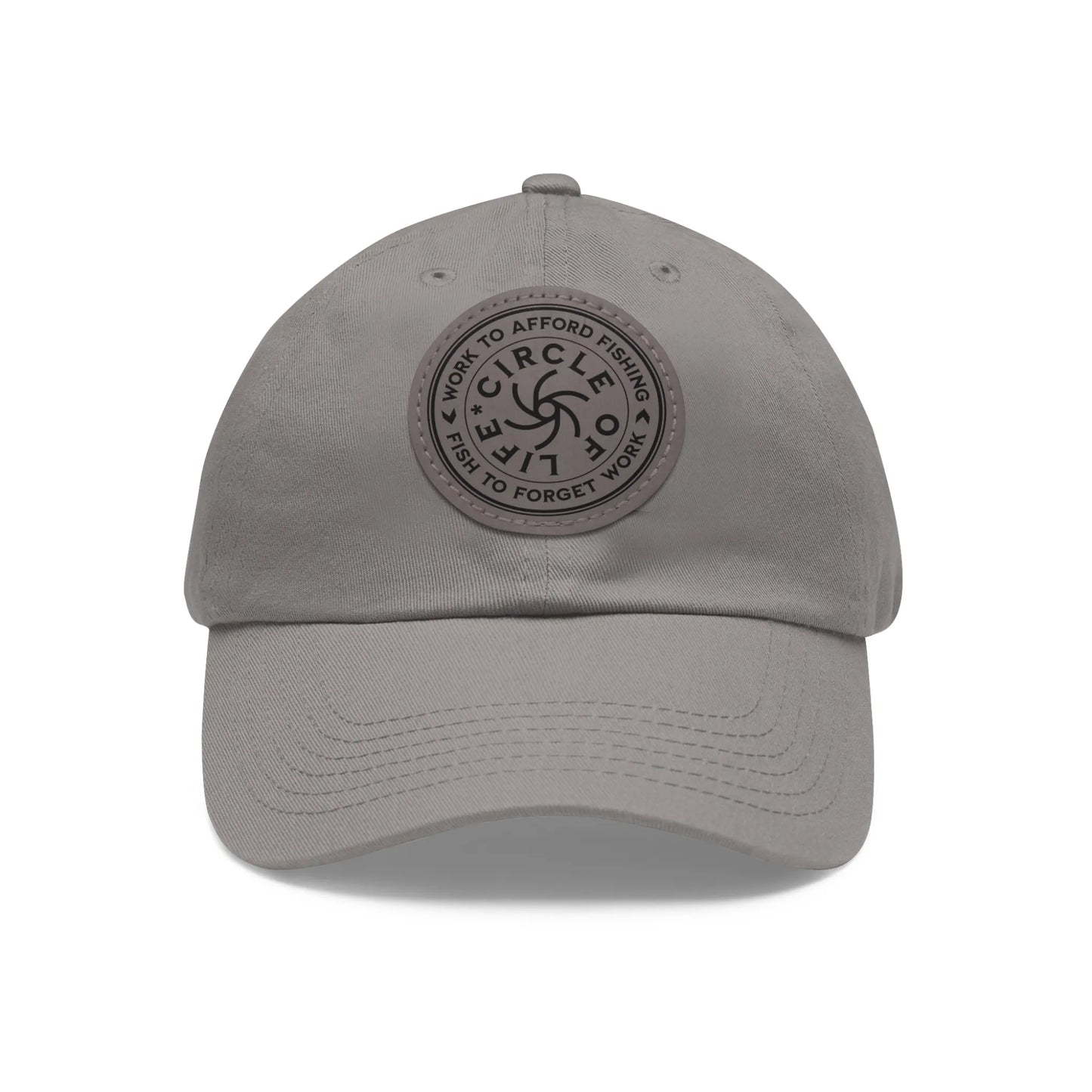Circle Of Life Dad Hat Grey Grey patch Circle One size Hats