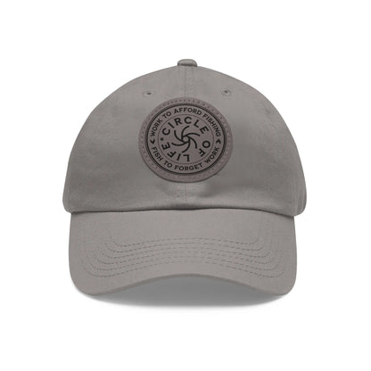 Circle Of Life Dad Hat Grey Grey patch Circle One size Hats