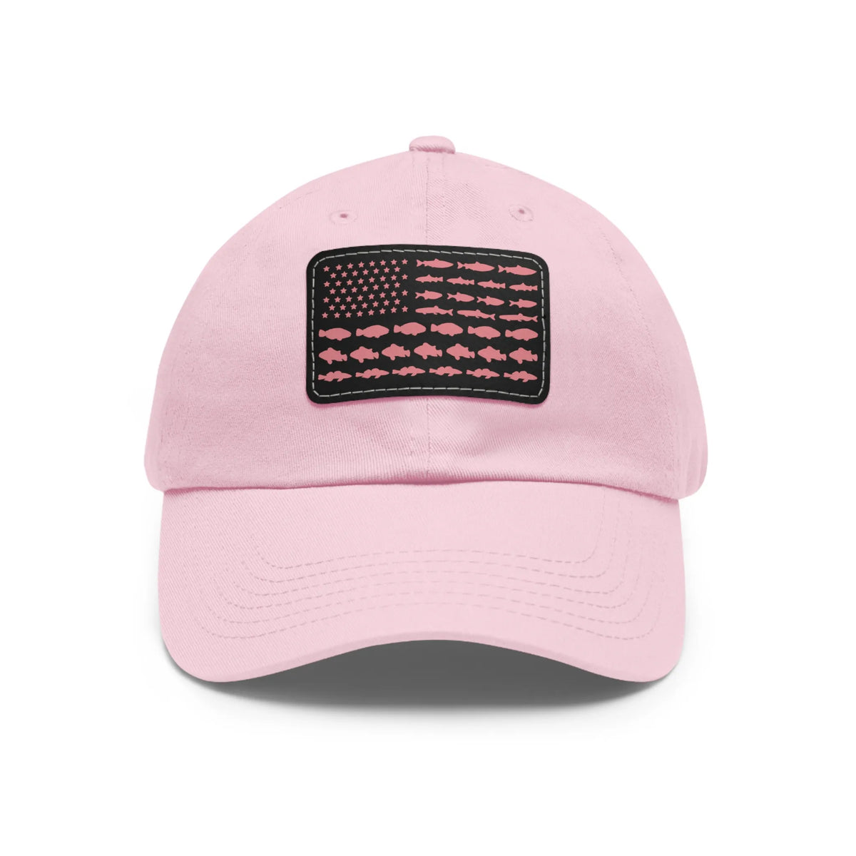Light Pink / Black patch, Fishing in the USA Dad Hat – fish-room