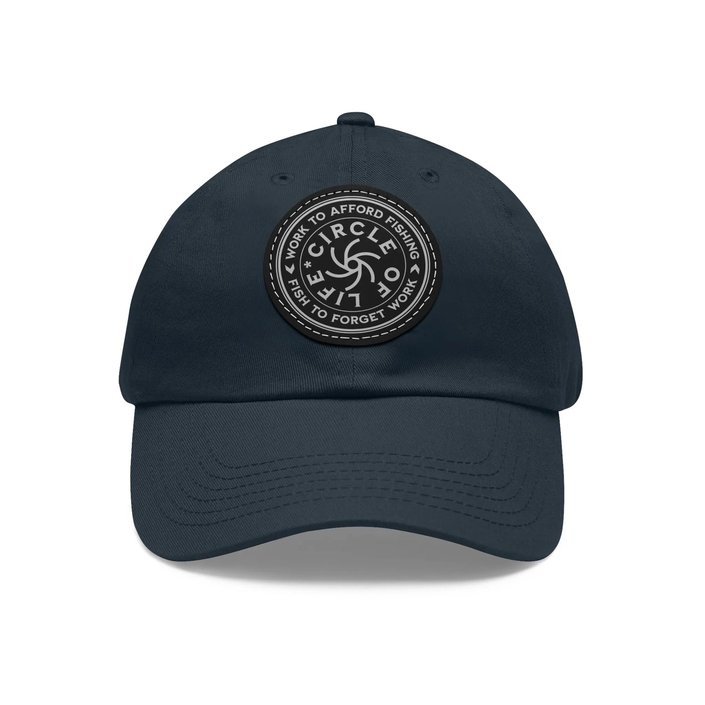 Circle Of Life Dad Hat Navy Black patch Circle One size Hats