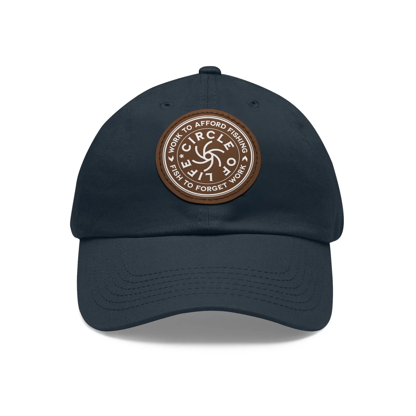 Circle Of Life Dad Hat Navy Grey patch Circle One size Hats