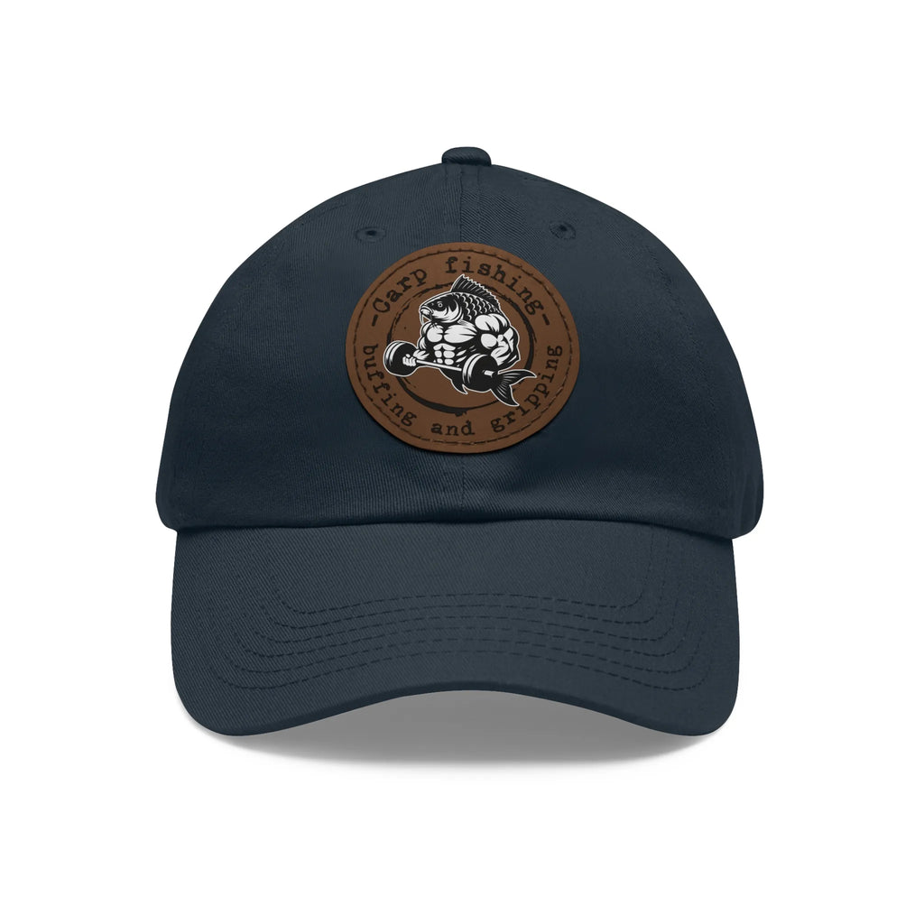 Navy / Light Brown patch, Carp Fishing, Buffing and Gripping Dad Hat – fish-room
