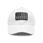 White / Black patch, Fishing in the USA Dad Hat – fish-room