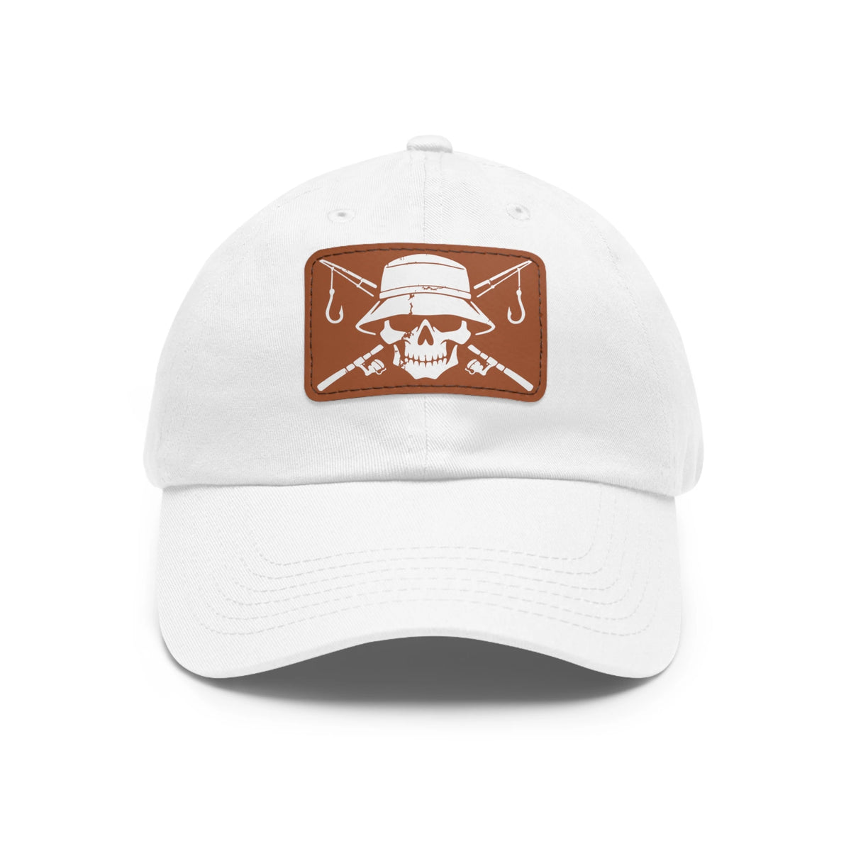 White / Light Brown patch, Dead Serious Fishing Dad Hat – fish-room