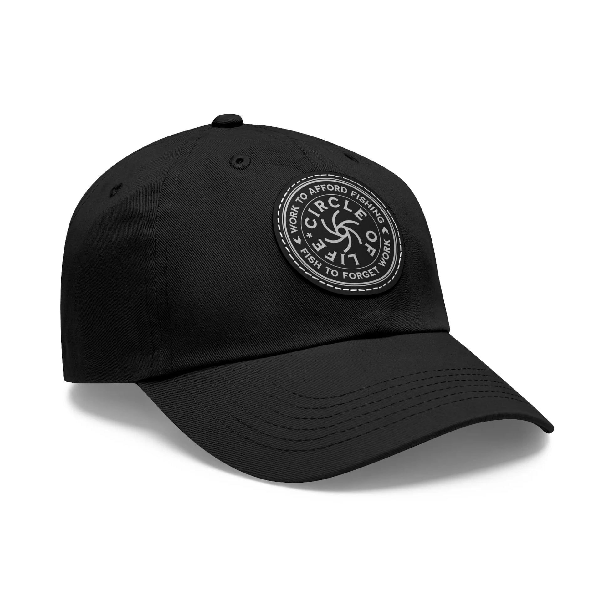 Circle Of Life Dad Hat Black Black patch Circle One size Hats