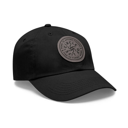 Circle Of Life Dad Hat Black Grey patch Circle One size Hats
