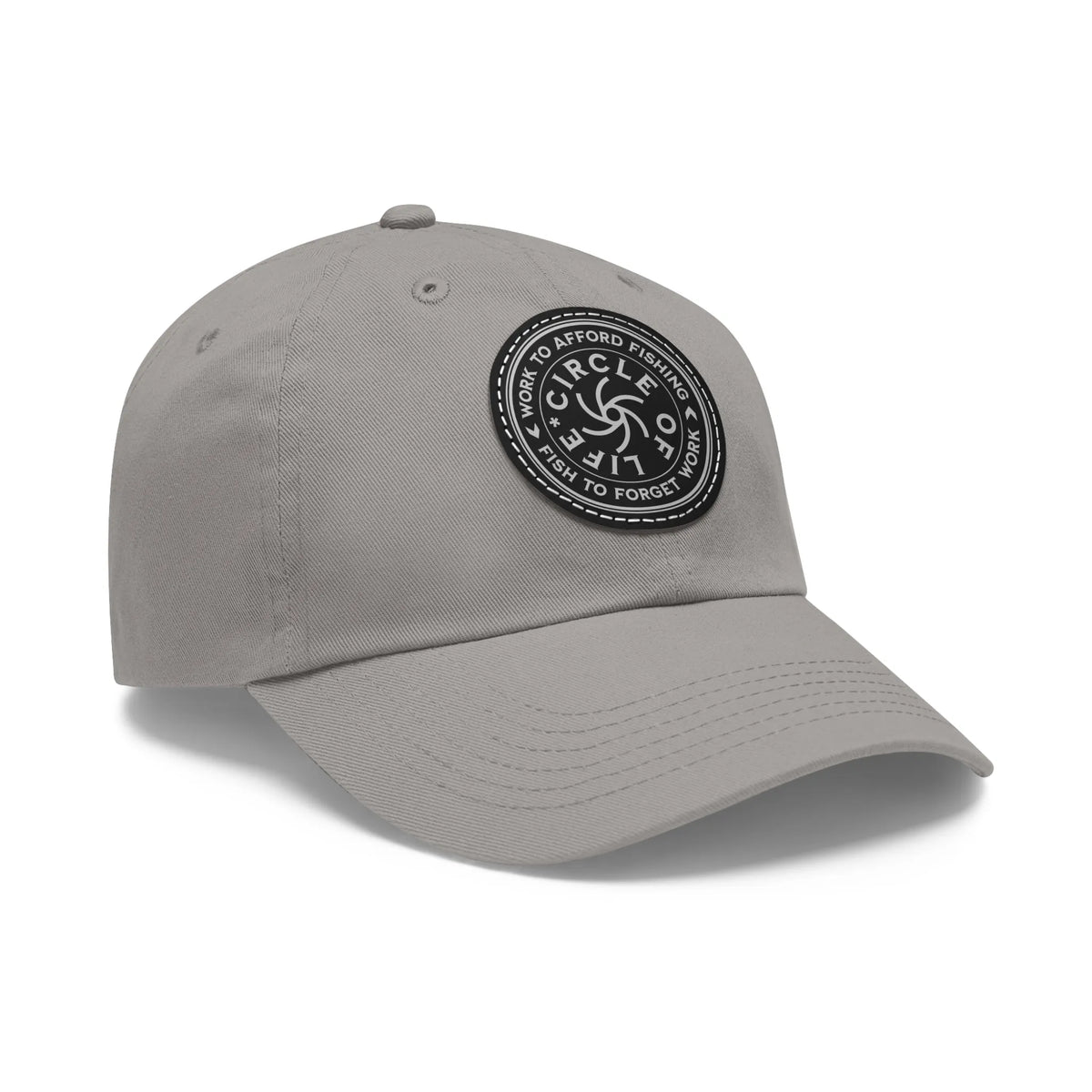 Grey / Black patch, Circle Of Life Dad Hat – fish-room
