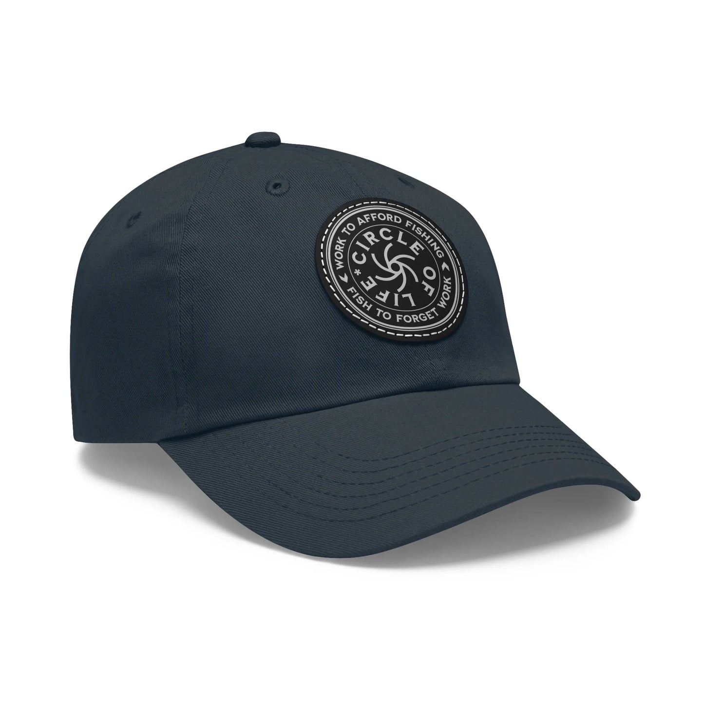 Circle Of Life Dad Hat Navy Black patch Circle One size Hats