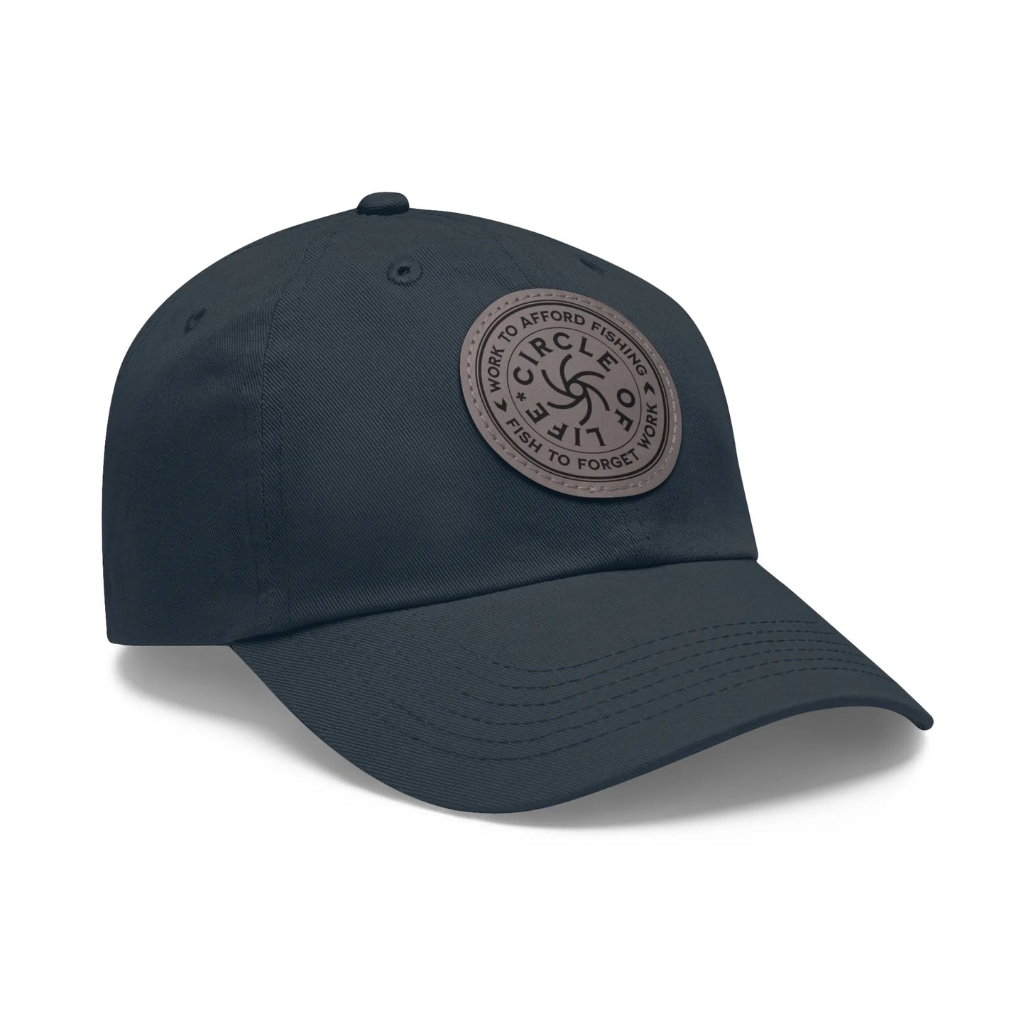 Circle Of Life Dad Hat Navy Grey patch Circle One size Hats