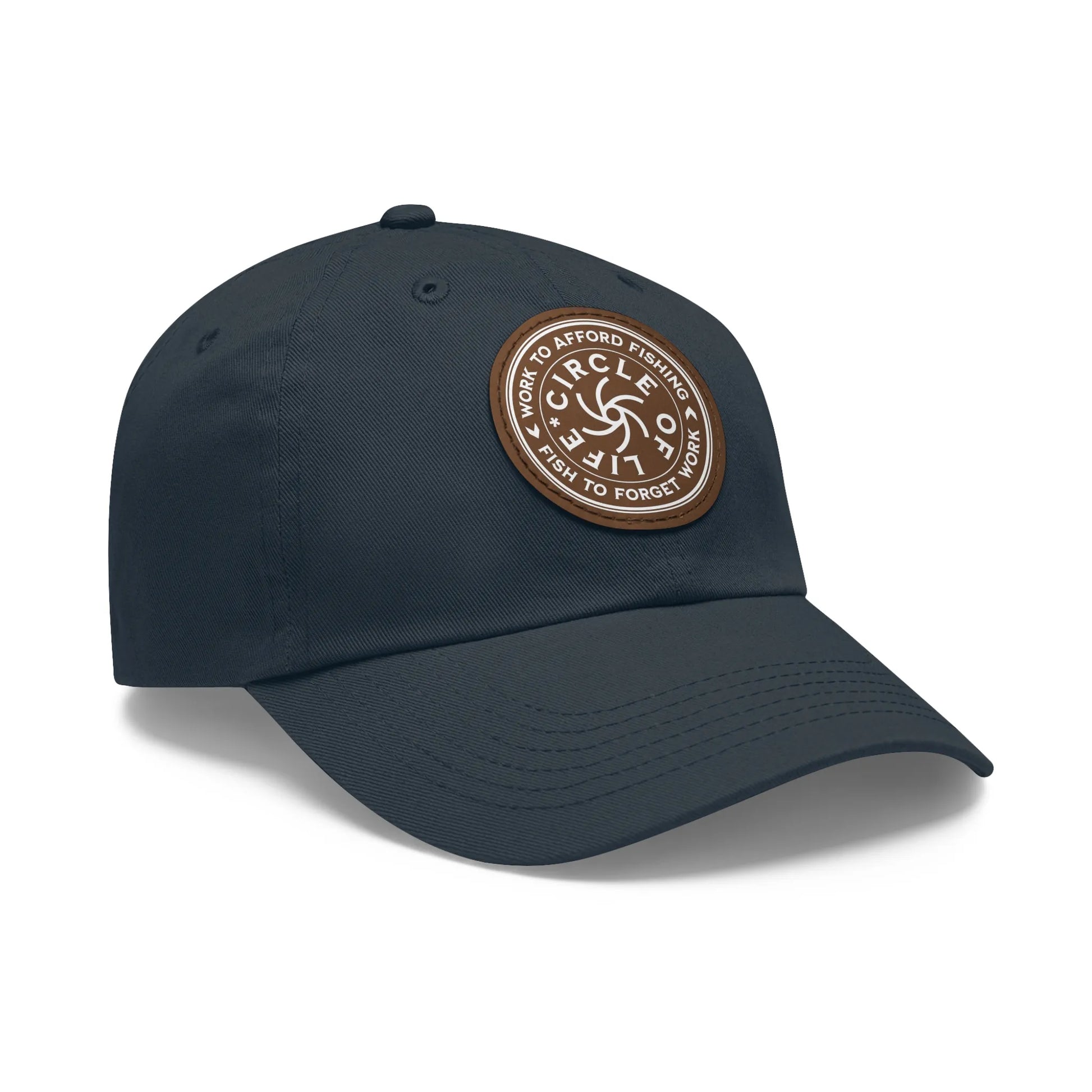 Circle Of Life Dad Hat Navy Grey patch Circle One size Hats