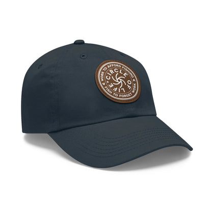 Circle Of Life Dad Hat Navy Grey patch Circle One size Hats