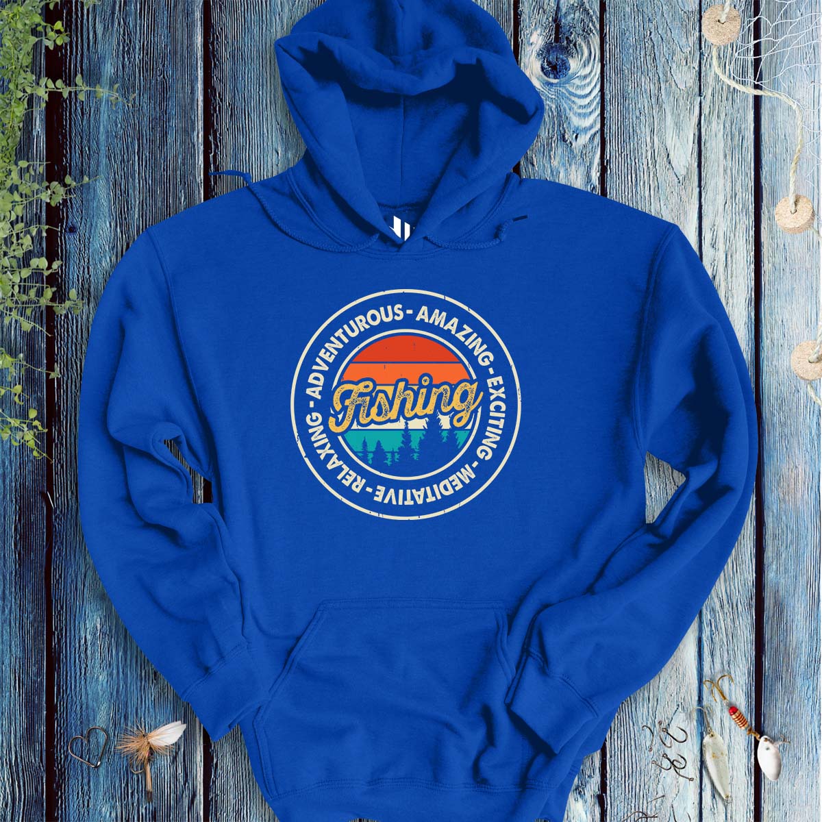 Adventurous Fishing Hoodie - FISH - ROOM LLC