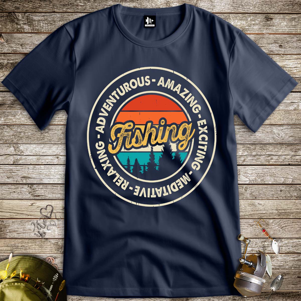 Adventurous Fishing Tee - FISH - ROOM LLC