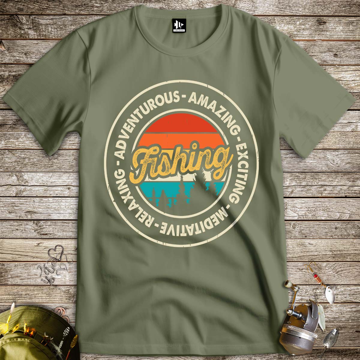 Adventurous Fishing Tee - FISH - ROOM LLC