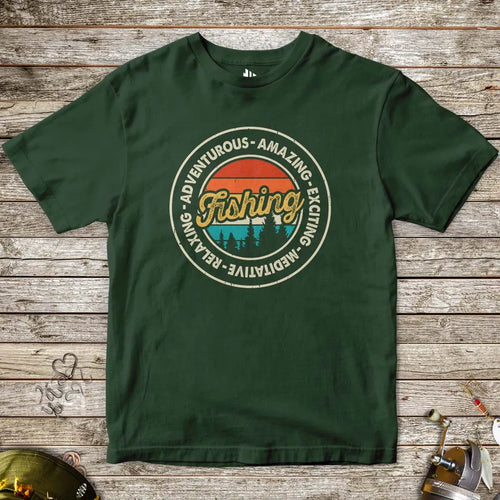 Forest Green, Adventurous Fishing Tee for Kids – fish-room