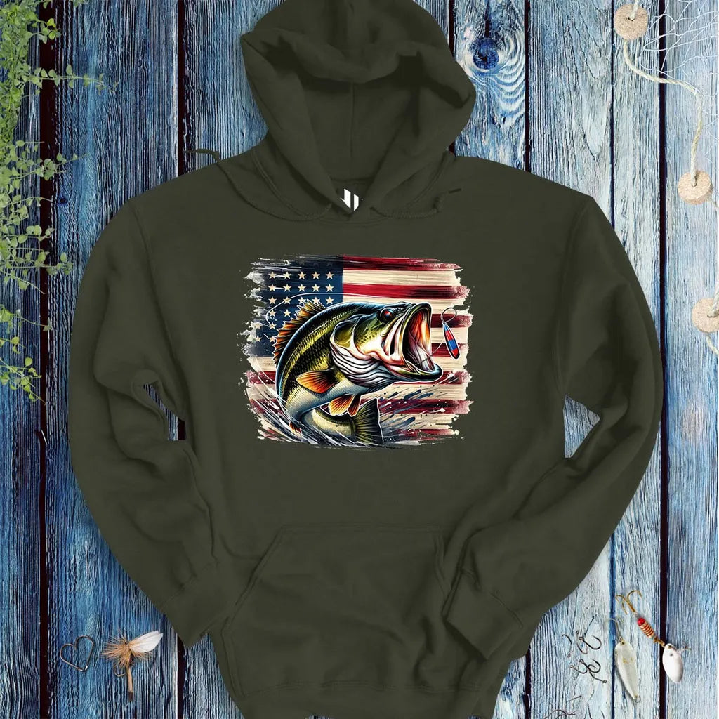 American Bass Hoodie - FISH - ROOM LLC