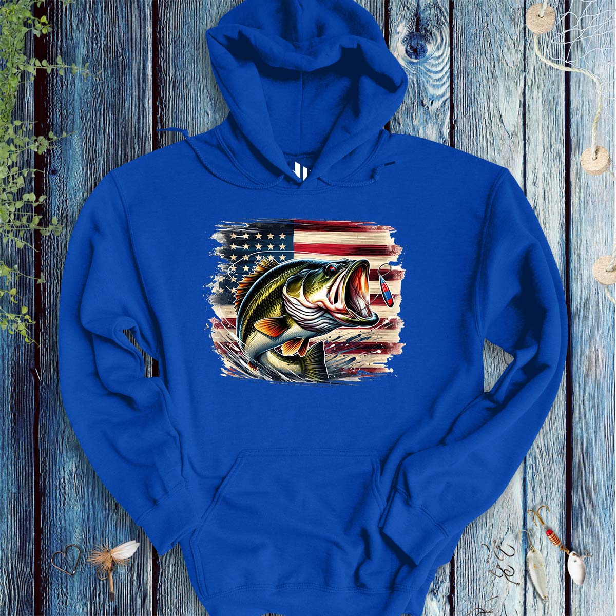 American Bass Hoodie - FISH - ROOM LLC