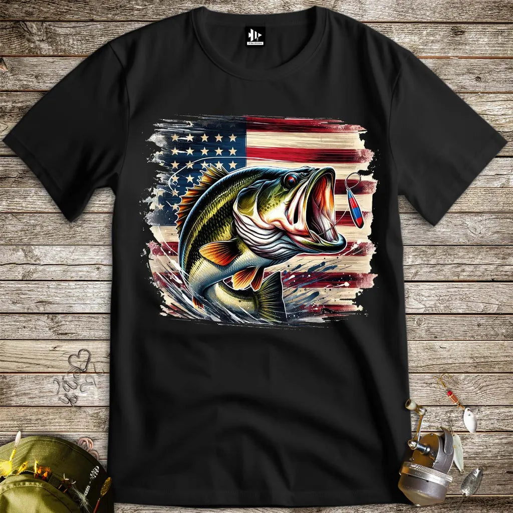 American Bass Tee - FISH - ROOM LLC