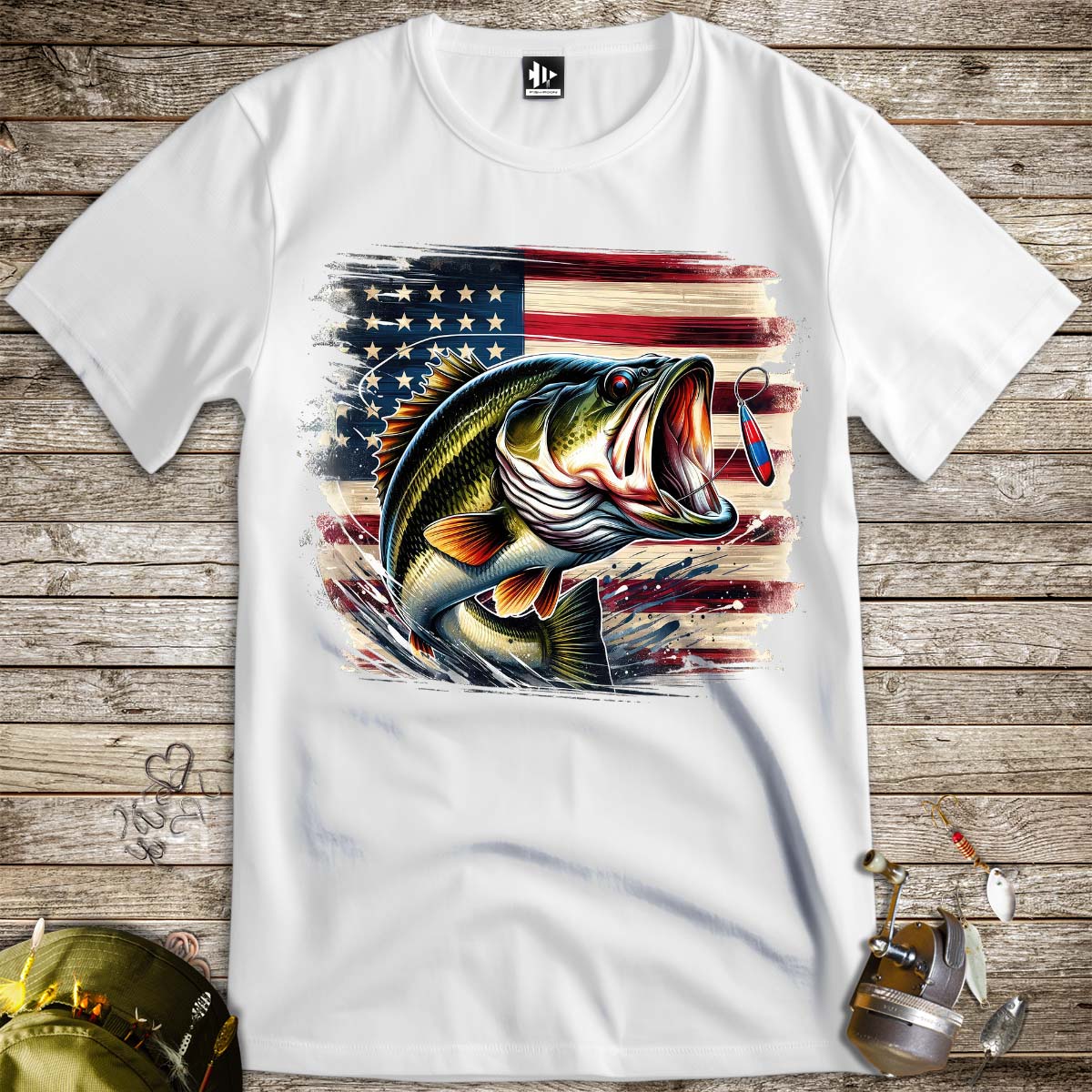 American Bass Tee - FISH - ROOM LLC