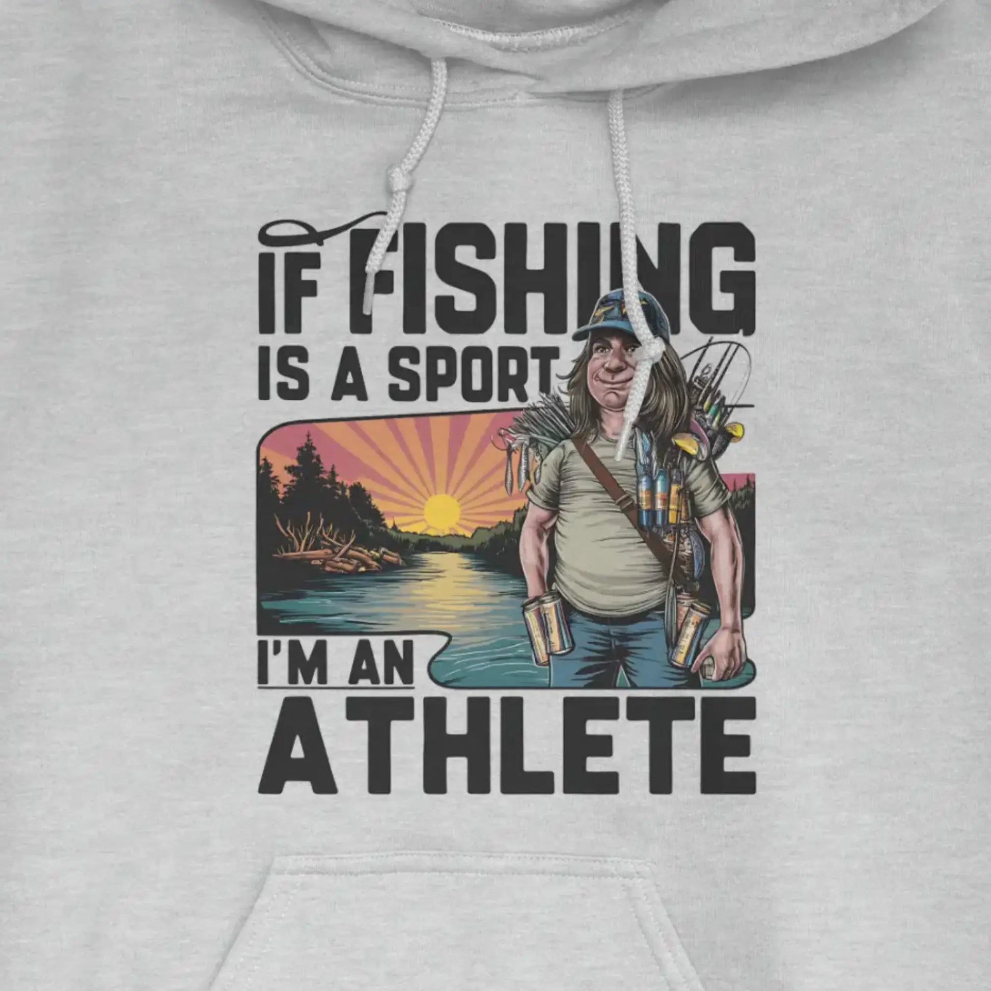 Ash , Fishing Athlete Hoodie – fish-room