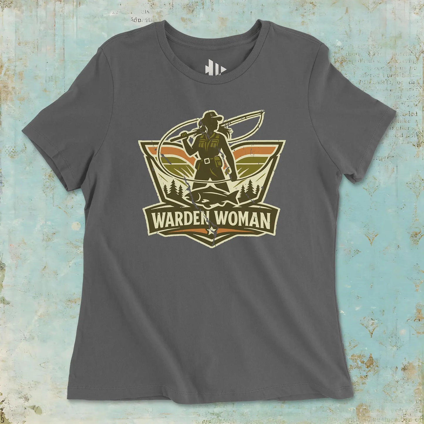 Asphalt, Warden Woman Ladies’ Tee – fish-room