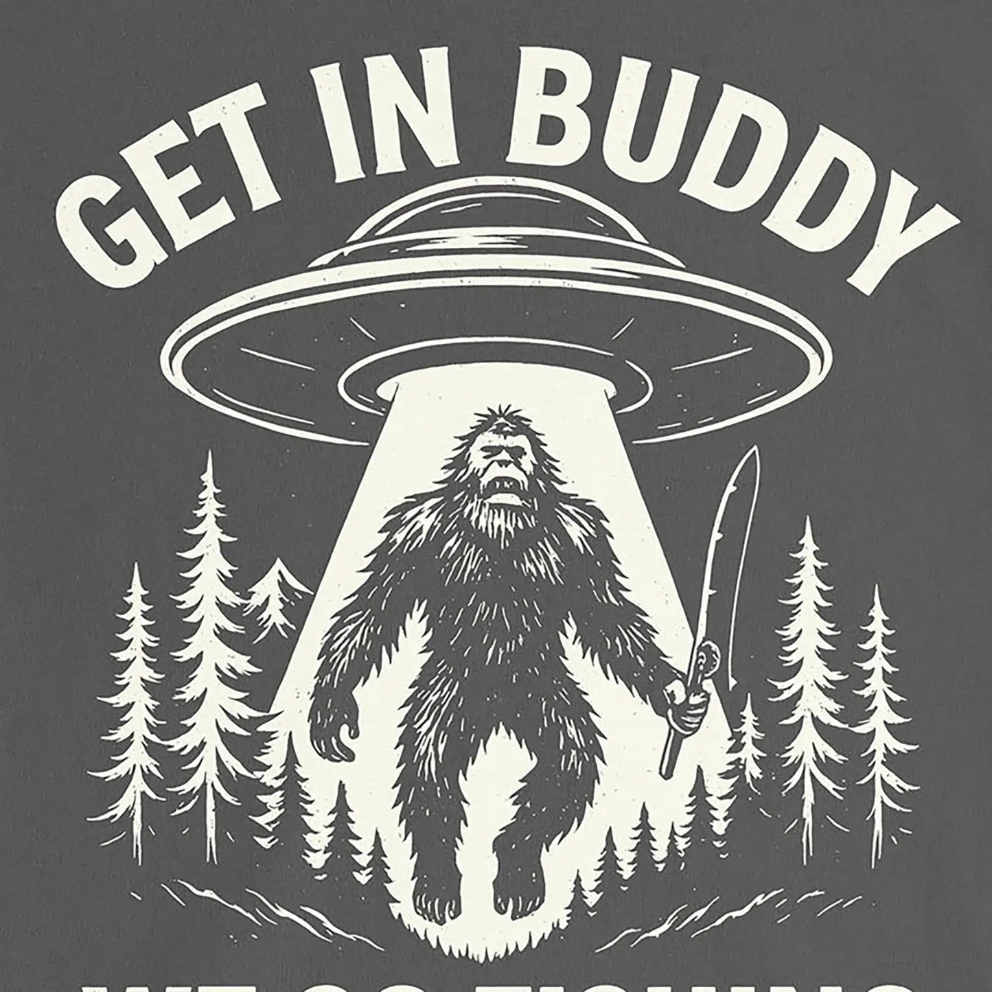 Asphalt, Get In Buddy, We Go Fishing Ladies’ Tee – fish-room