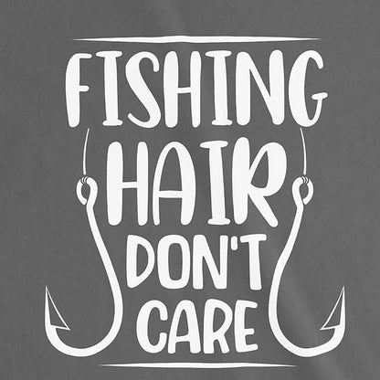 Asphalt, Fishing Hair Don't Care Ladies’ Tee – fish-room