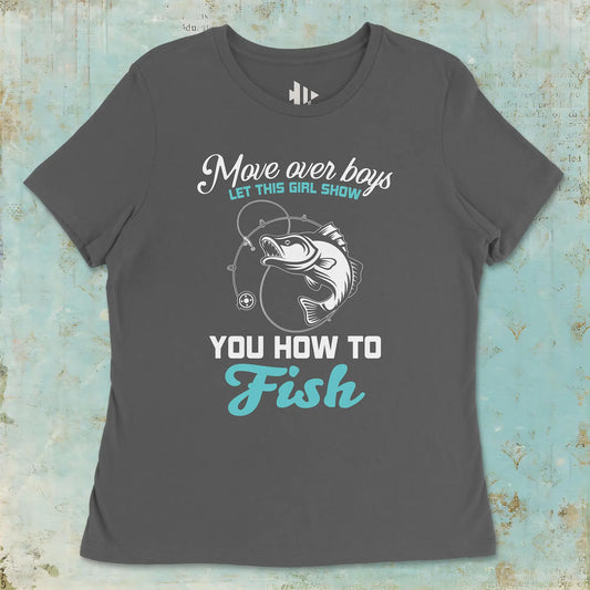 Asphalt, Move Over Boys Ladies’ Tee – fish-room