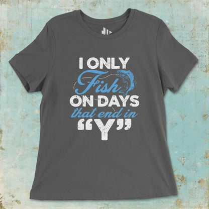 Asphalt, ‘Y’-Day Fishing Ladies’ Tee – fish-room