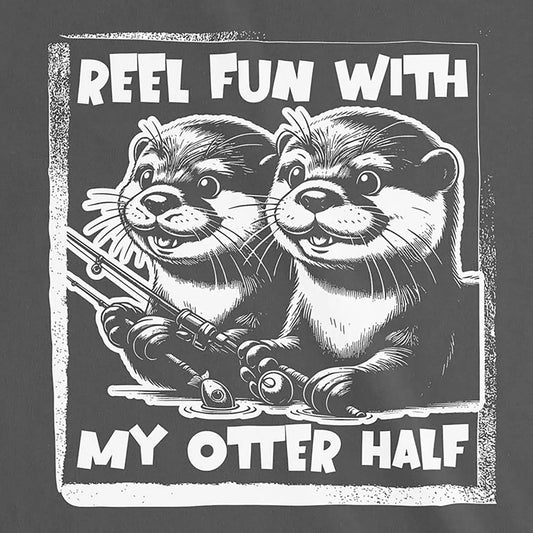 Asphalt, Reel Fun with My Otter Half  Women Tee – fish-room