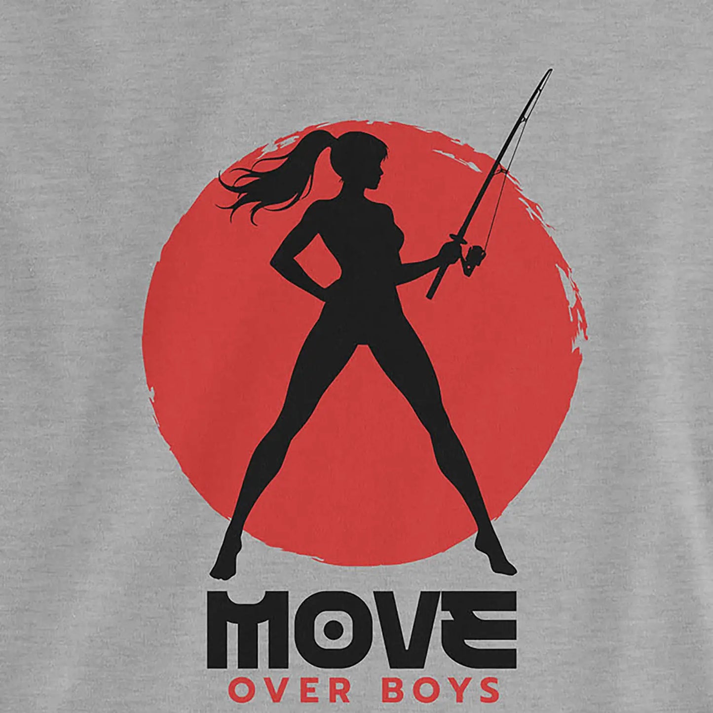 Athletic Heather, Move Over Boys Ladies’ Tee – fish-room