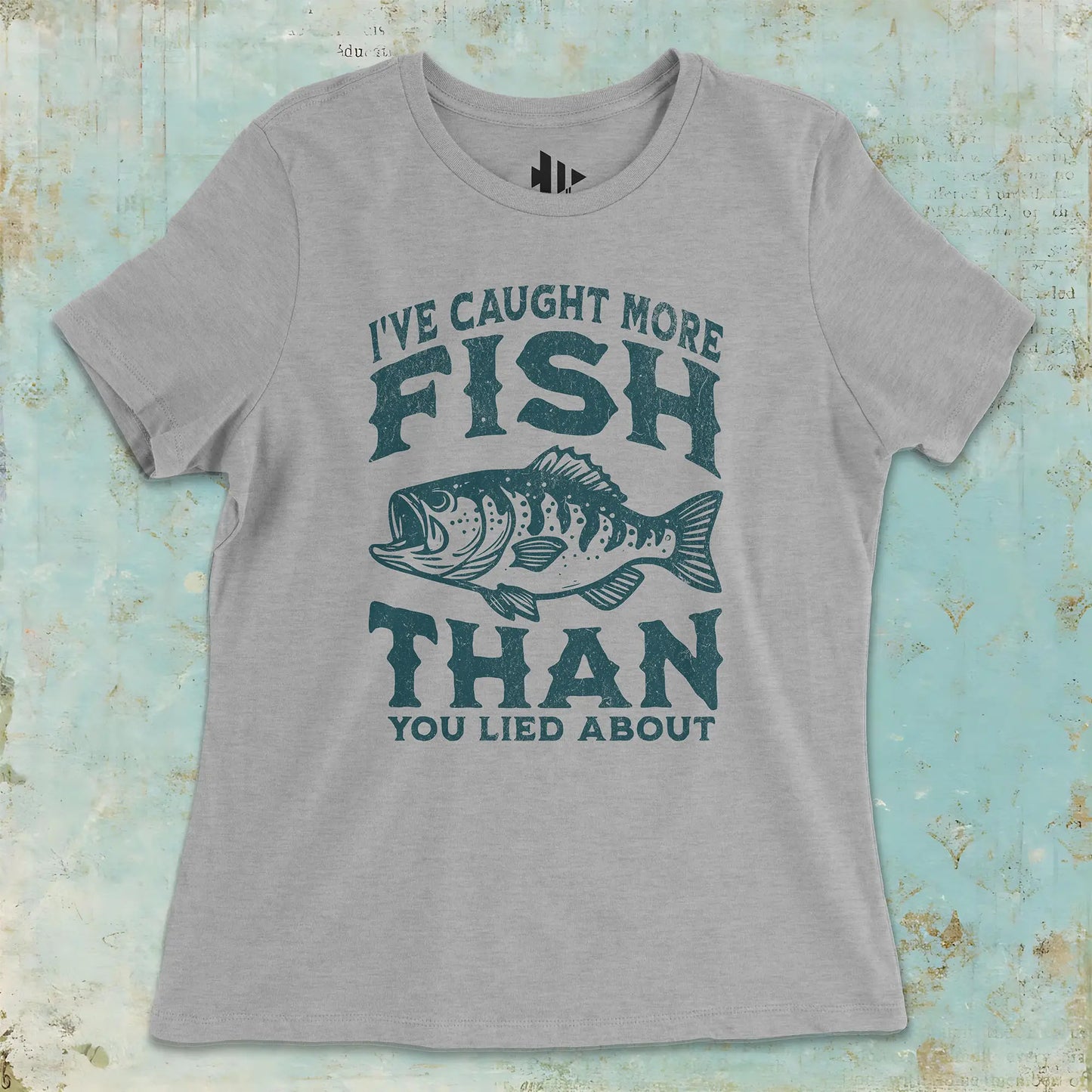 Athletic Heather, I've Caught More Fish Ladies’ Tee – fish-room