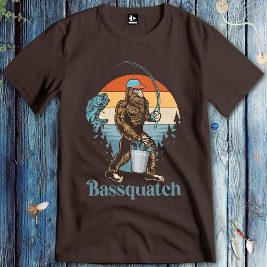 fish-room llc T-Shirt Dark Chocolate / S Bassquatch T-Shirt