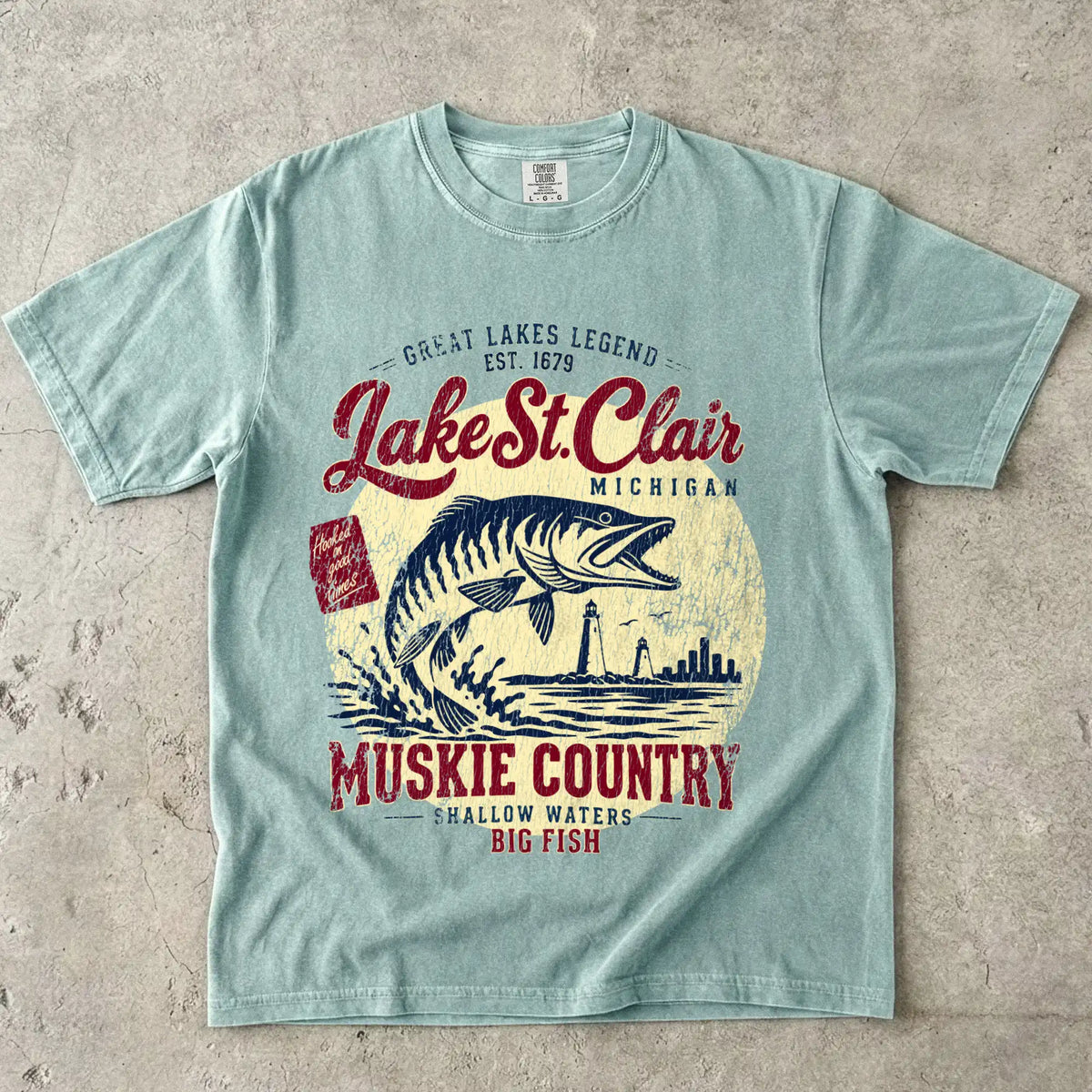 Bay, Lake St. Clair Muskie Tee – fish-room