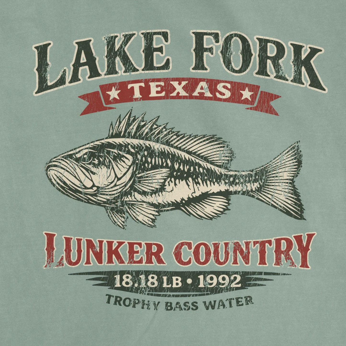 Bay, Lake Fork Record Bass Tee – fish-room