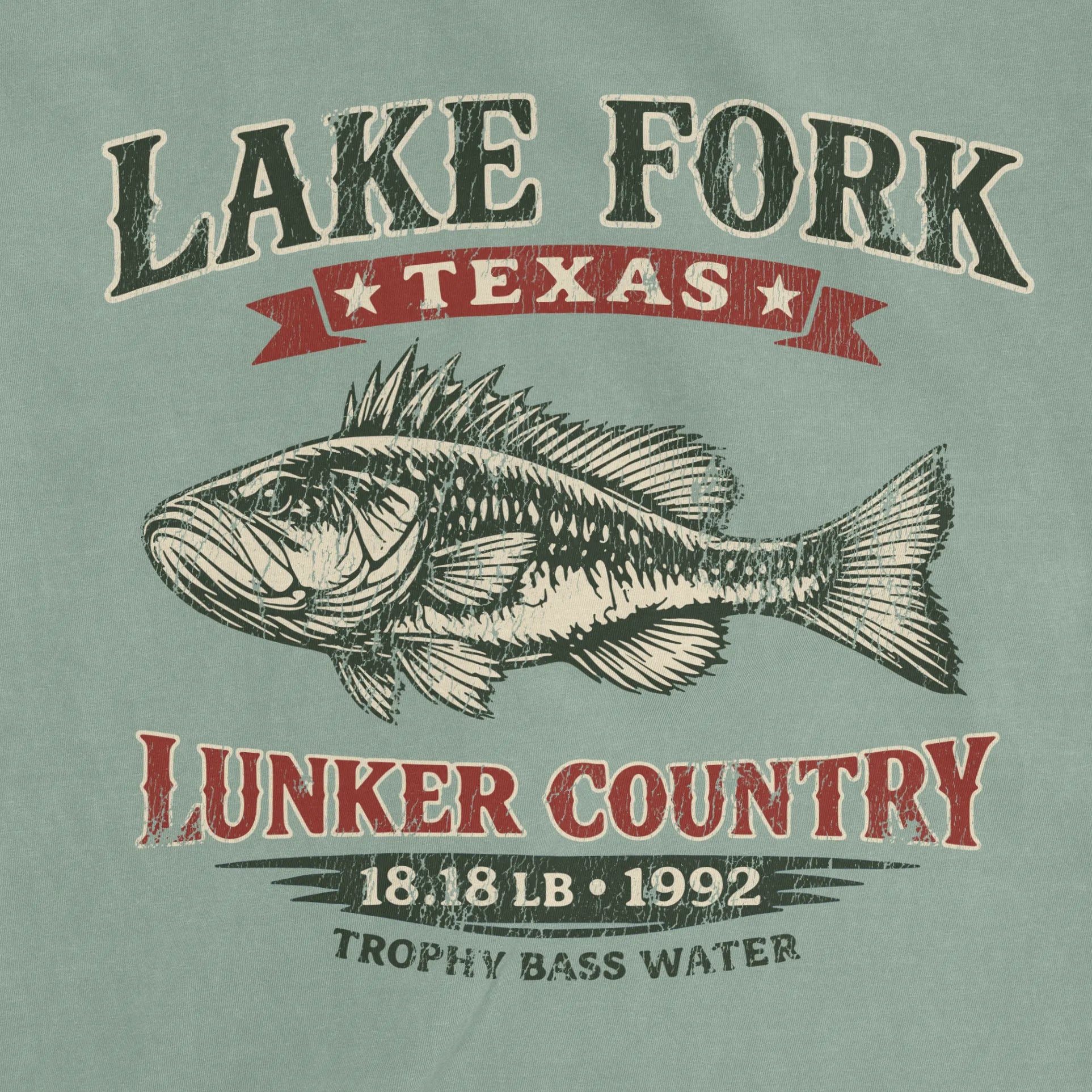 Bay, Lake Fork Record Bass Tee – fish-room