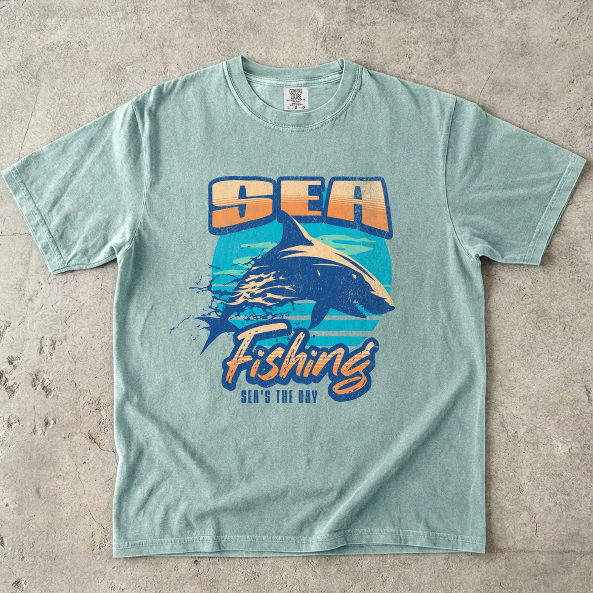 Sea Fishing, Sea's the Day Shark T-Shirt