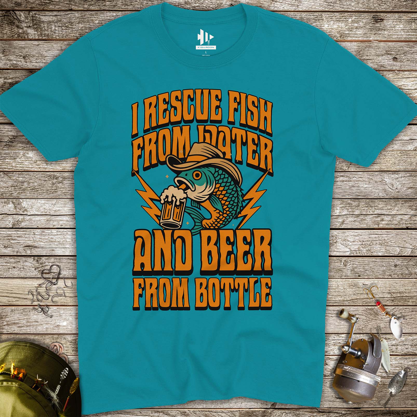 Beer & Bass – Classic Combo Tee - FISH - ROOM LLC
