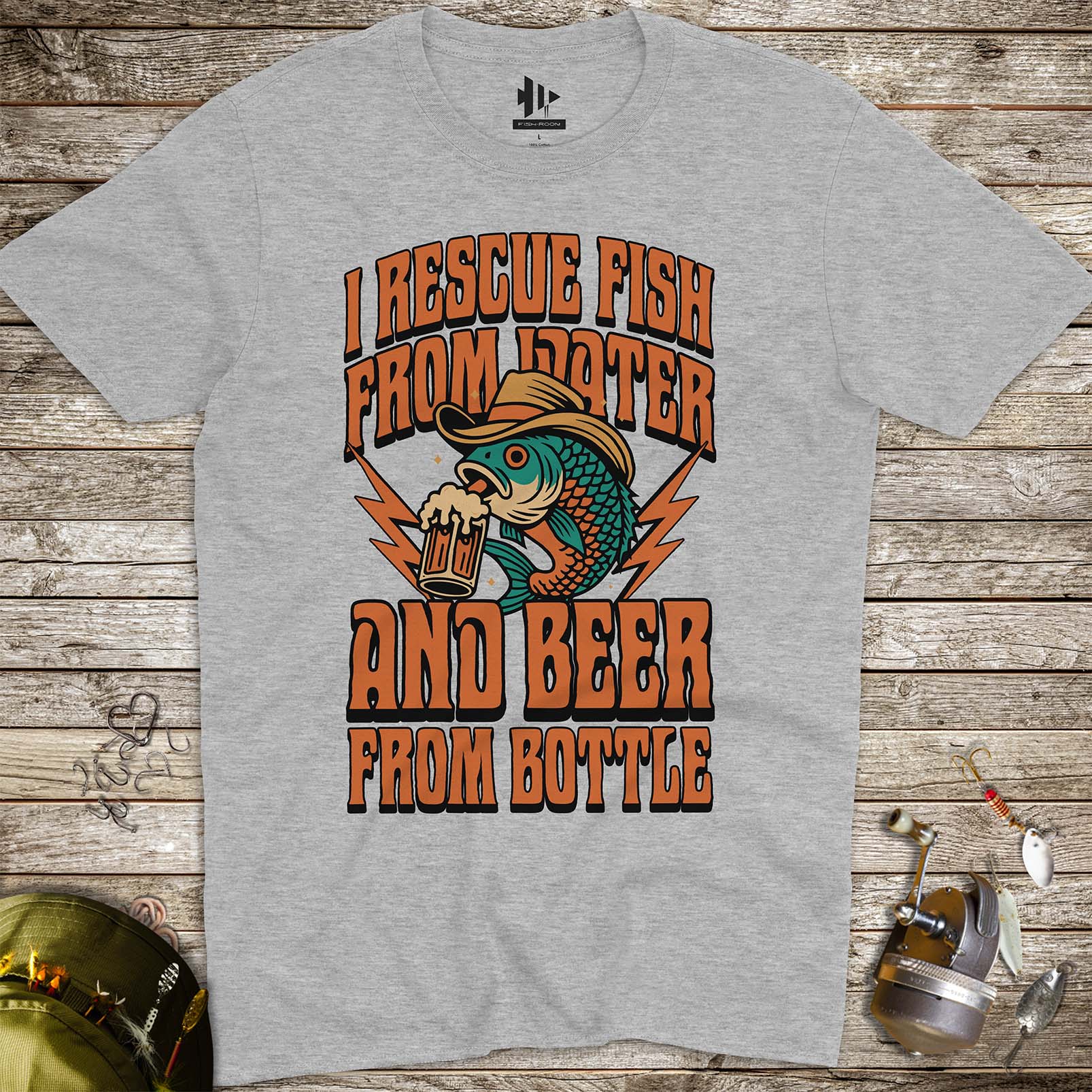 Beer & Bass – Classic Combo Tee - FISH - ROOM LLC