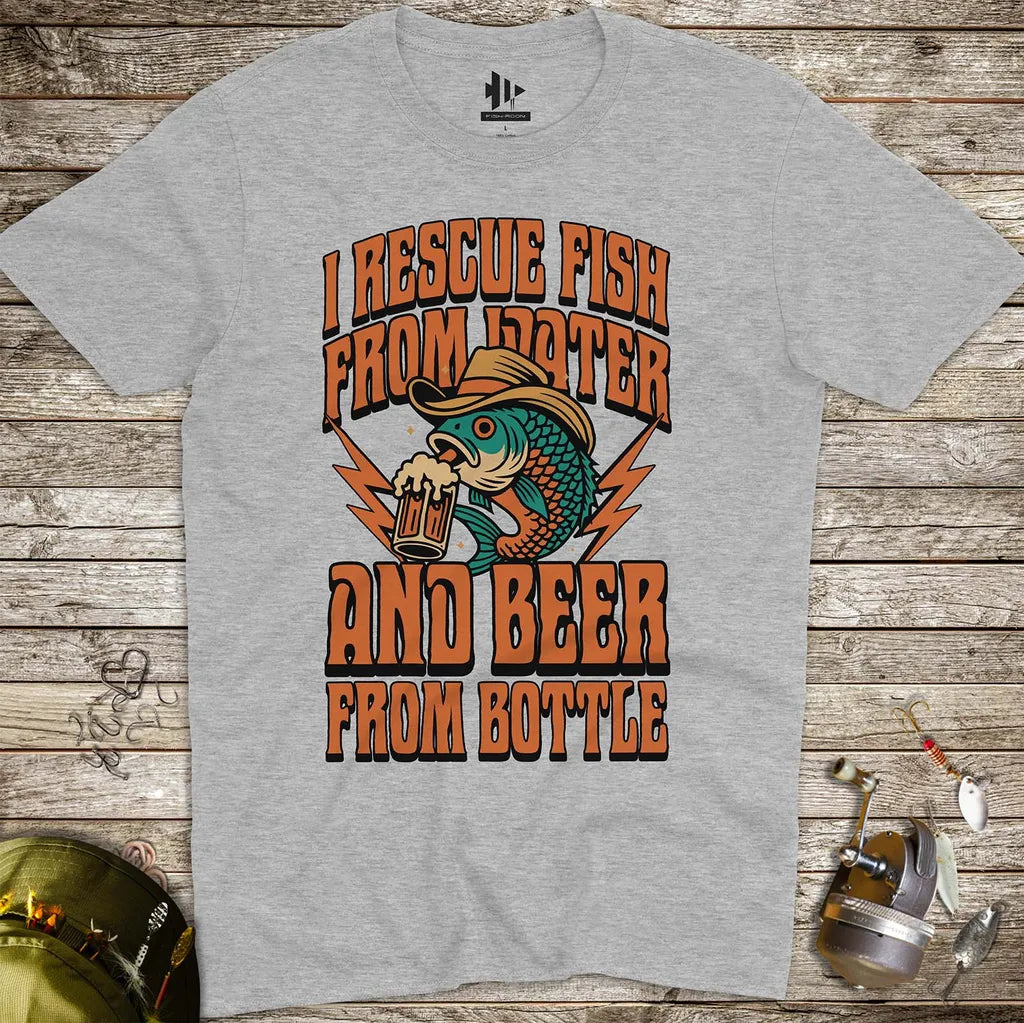 Beer & Bass – Classic Combo Tee - FISH - ROOM LLC