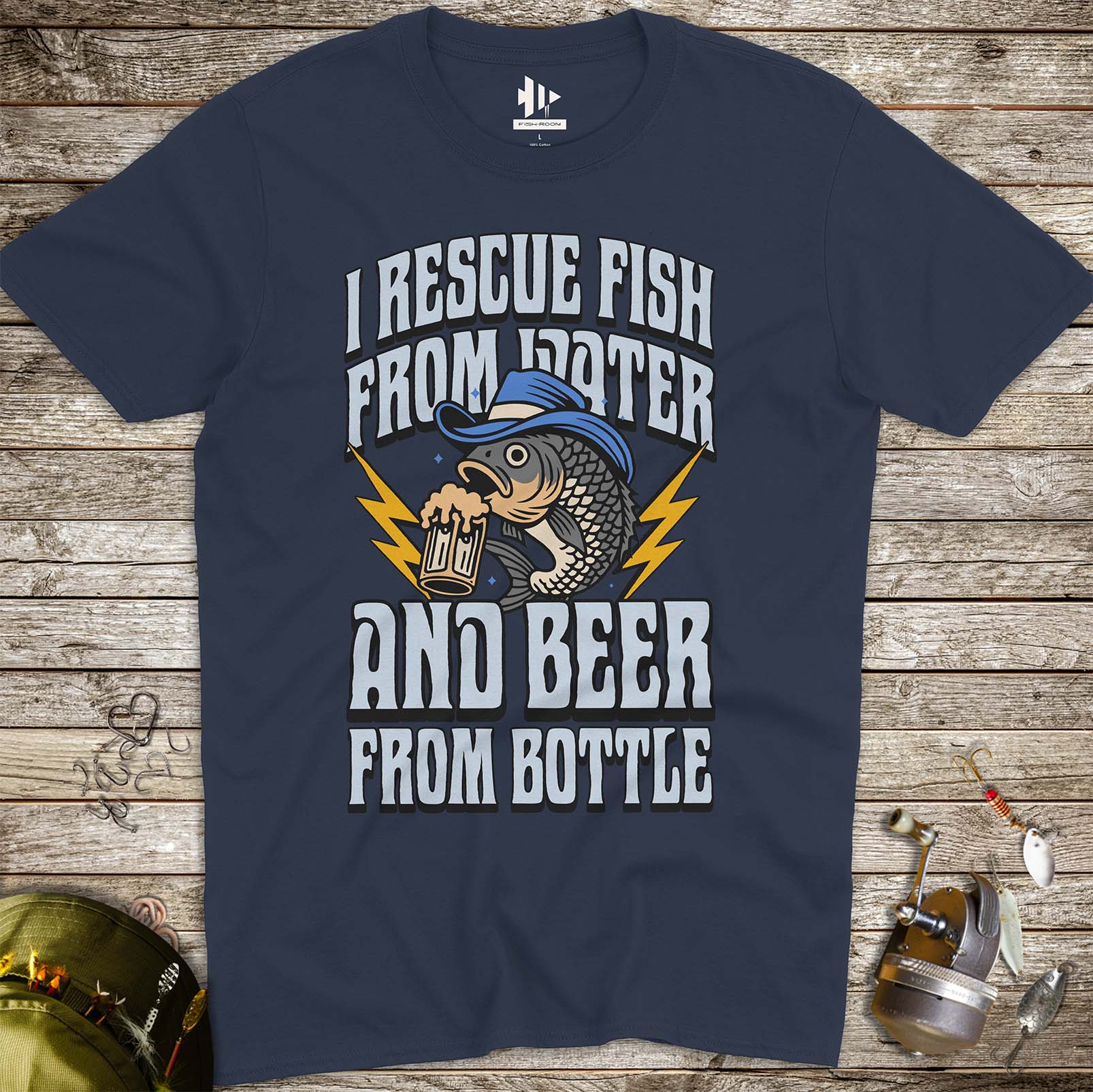 Beer & Bass – Classic Combo Tee - FISH - ROOM LLC