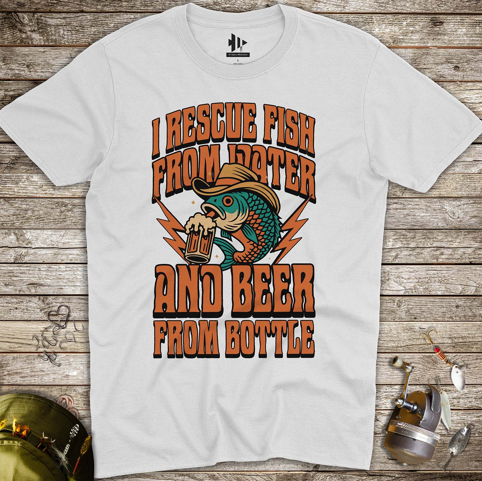 Beer & Bass – Classic Combo Tee - FISH - ROOM LLC