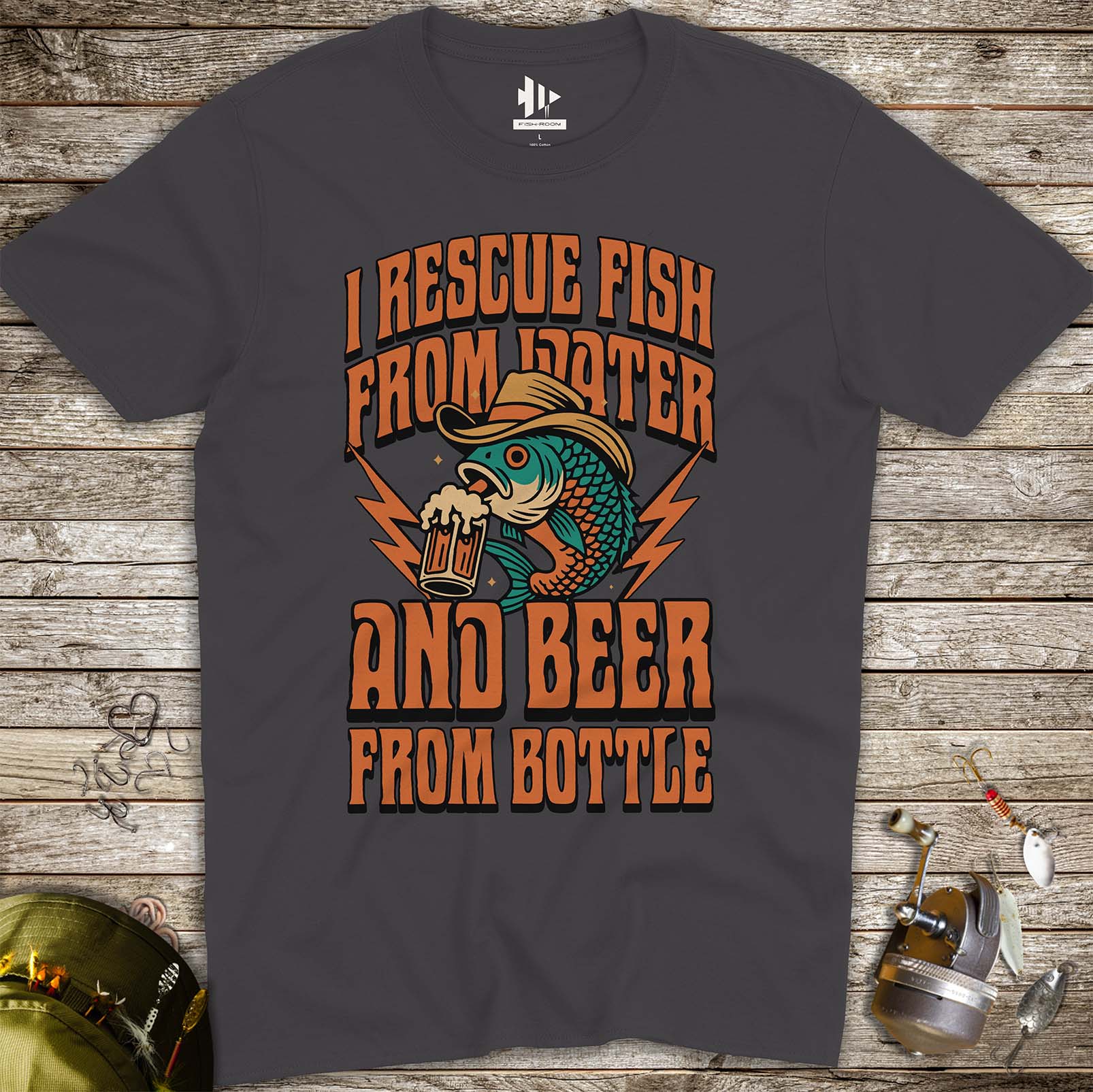 Beer & Bass – Classic Combo Tee - FISH - ROOM LLC