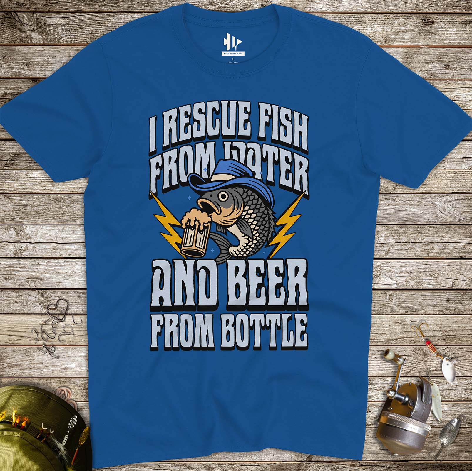 Beer & Bass – Classic Combo Tee - FISH - ROOM LLC