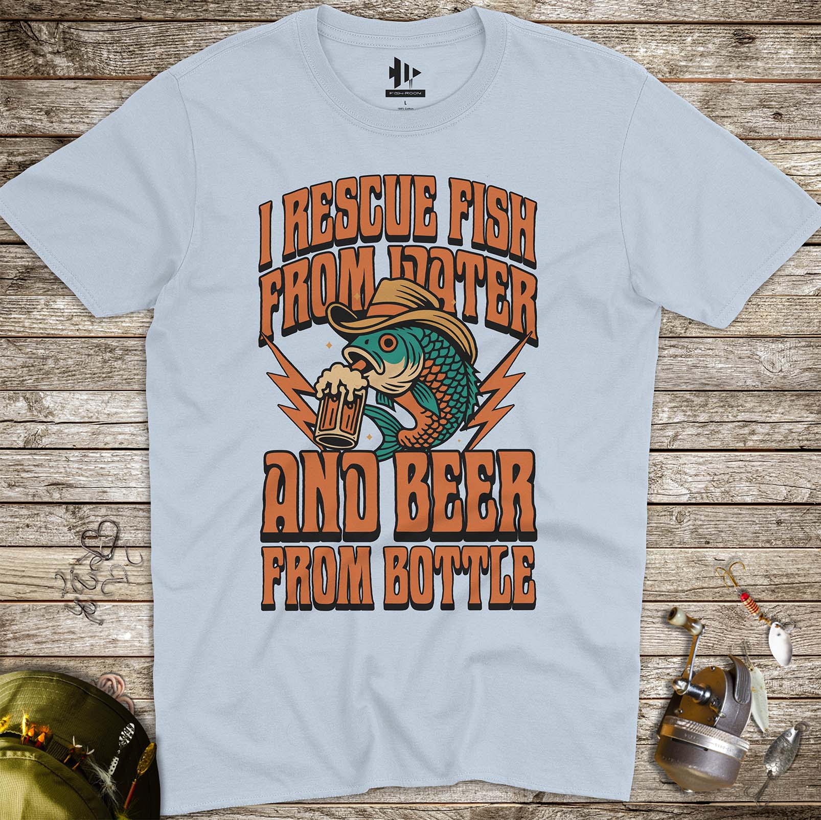 Beer & Bass – Classic Combo Tee - FISH - ROOM LLC
