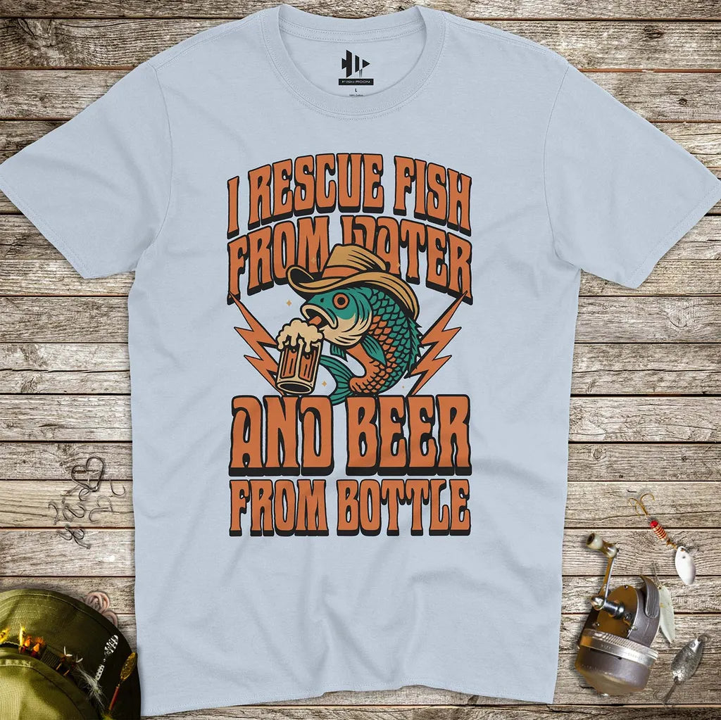 Beer & Bass – Classic Combo Tee - FISH - ROOM LLC