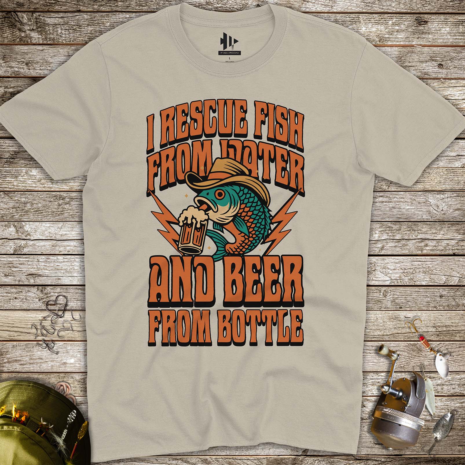 Beer & Bass – Classic Combo Tee - FISH - ROOM LLC