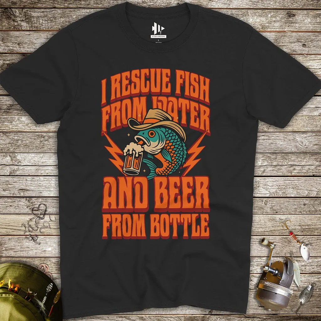 Beer & Bass – Classic Combo Tee - FISH - ROOM LLC