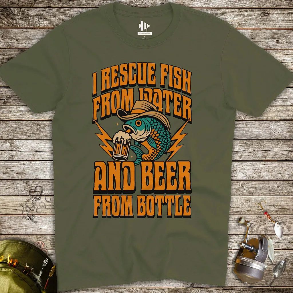 Beer & Bass – Classic Combo Tee - FISH - ROOM LLC