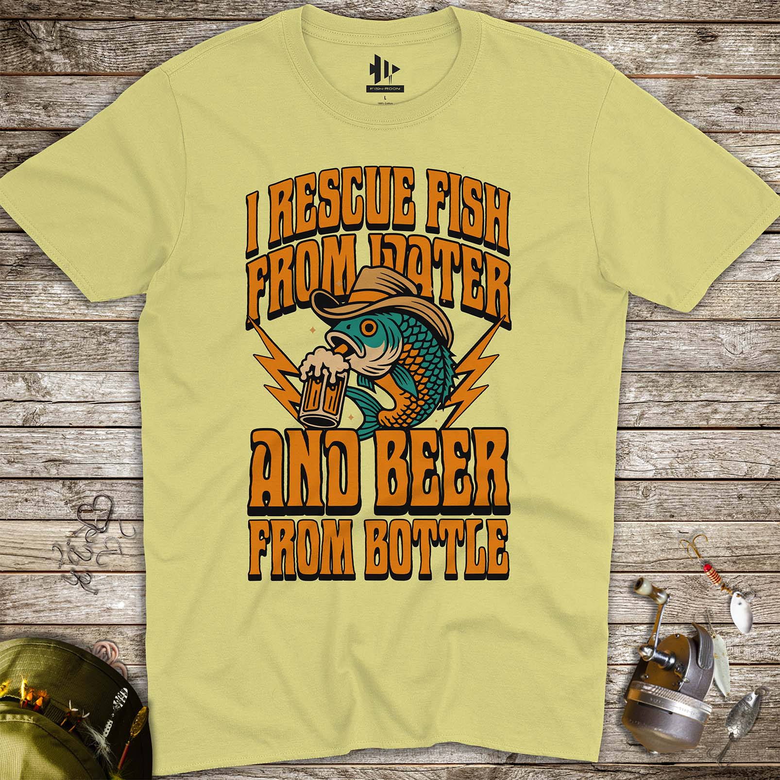 Beer & Bass – Classic Combo Tee - FISH - ROOM LLC